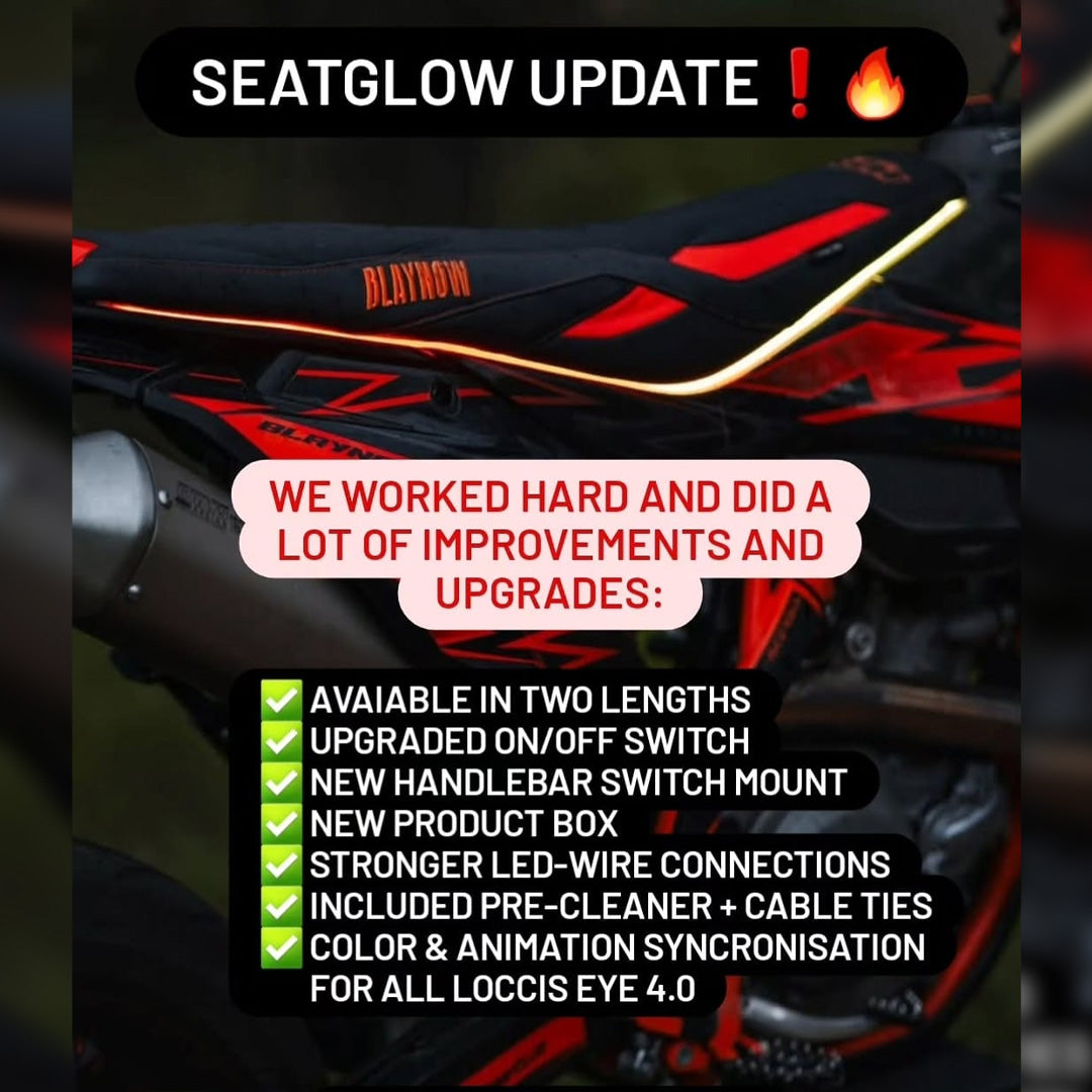 Seatglow RGB Supermoto seat lighting