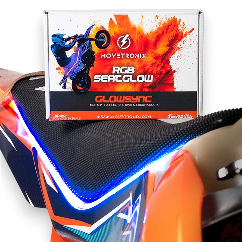 Seatglow RGB Supermoto seat lighting