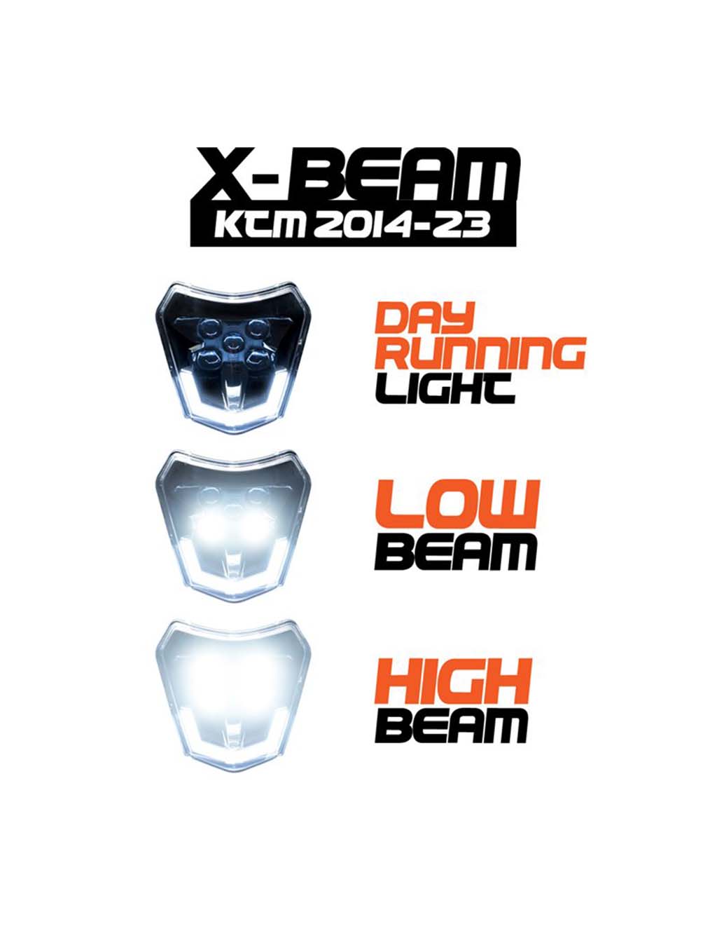 Xbeam Scheinwerfer RGB für Supermoto KTM GasGas LED Tuning