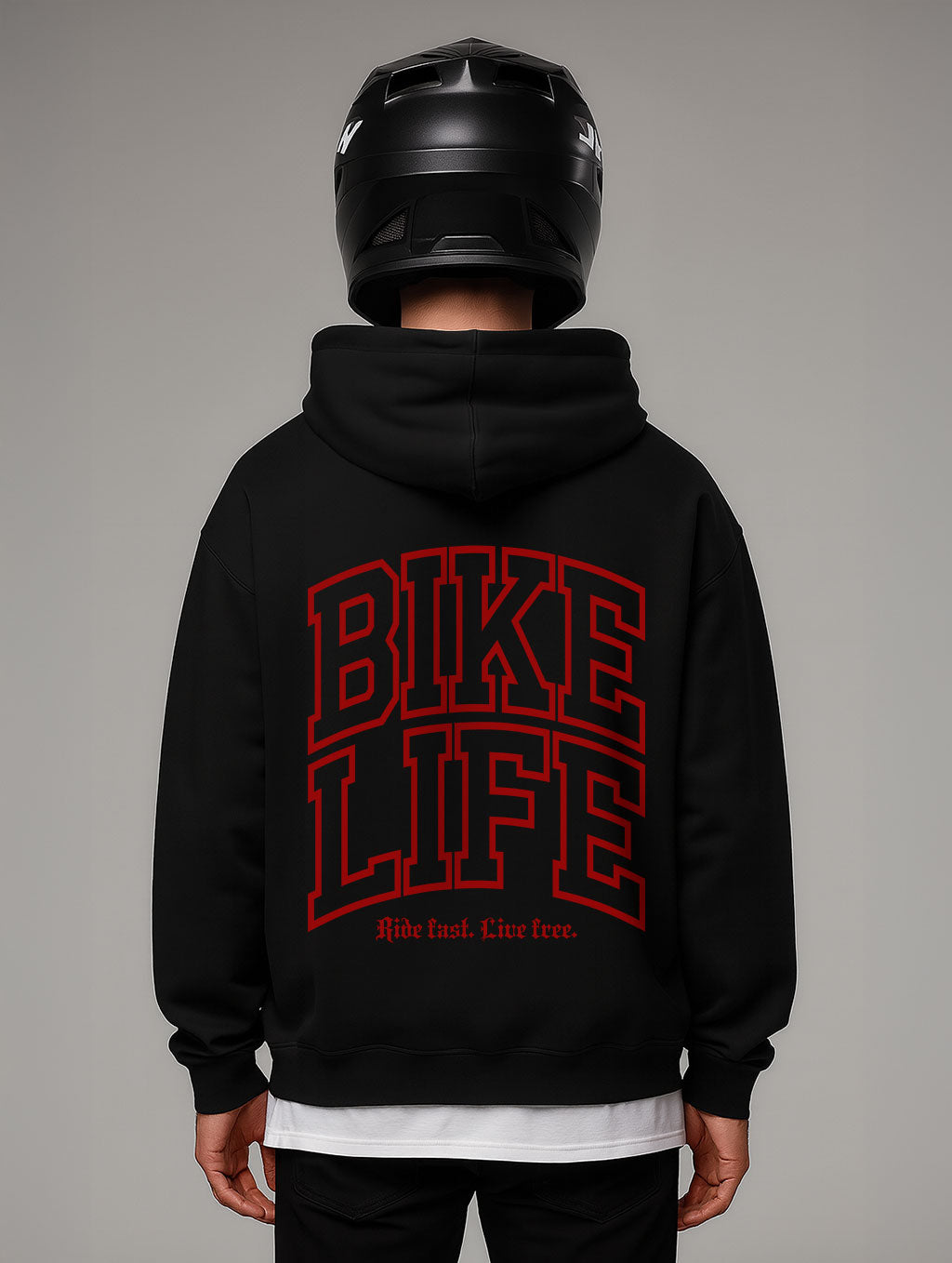 Bikelife Oversize Hoodie Rot