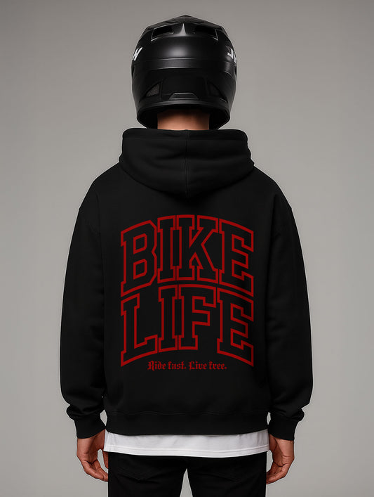 Bikelife Oversize Hoodie Rot