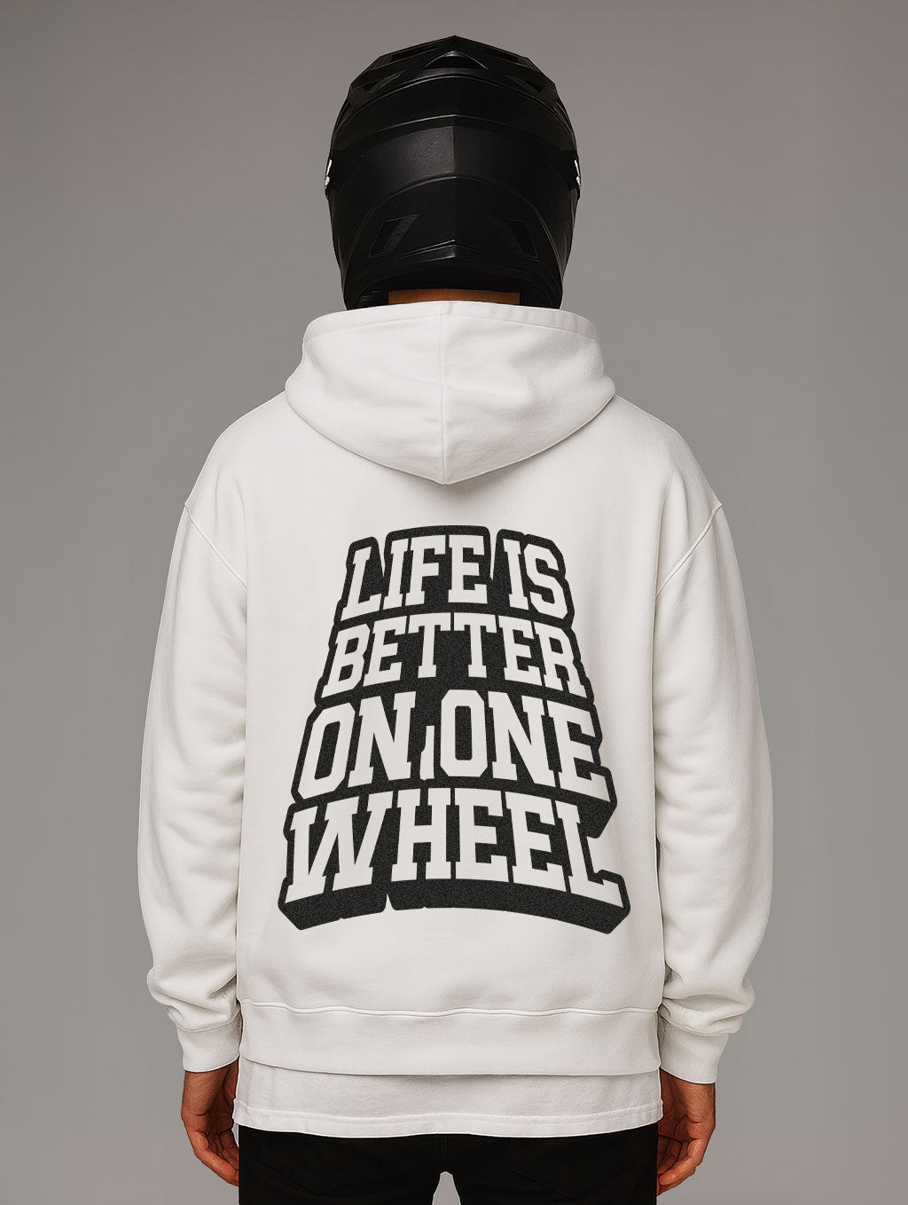 Life Is Better On One Wheel Oversize Fit Hoodie