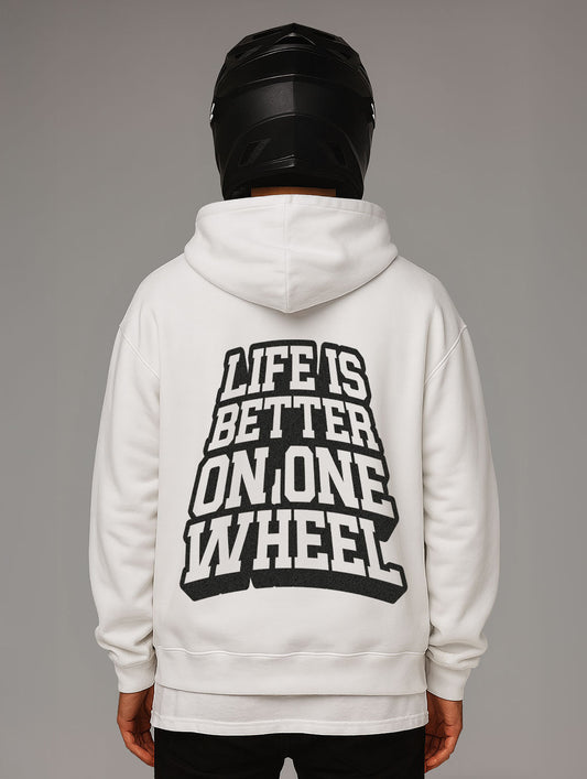 Life Is Better On One Wheel Oversize Fit Hoodie