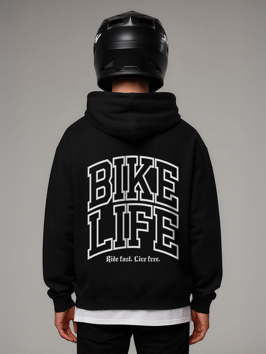 Bikelife Oversize Hoodie Weiß