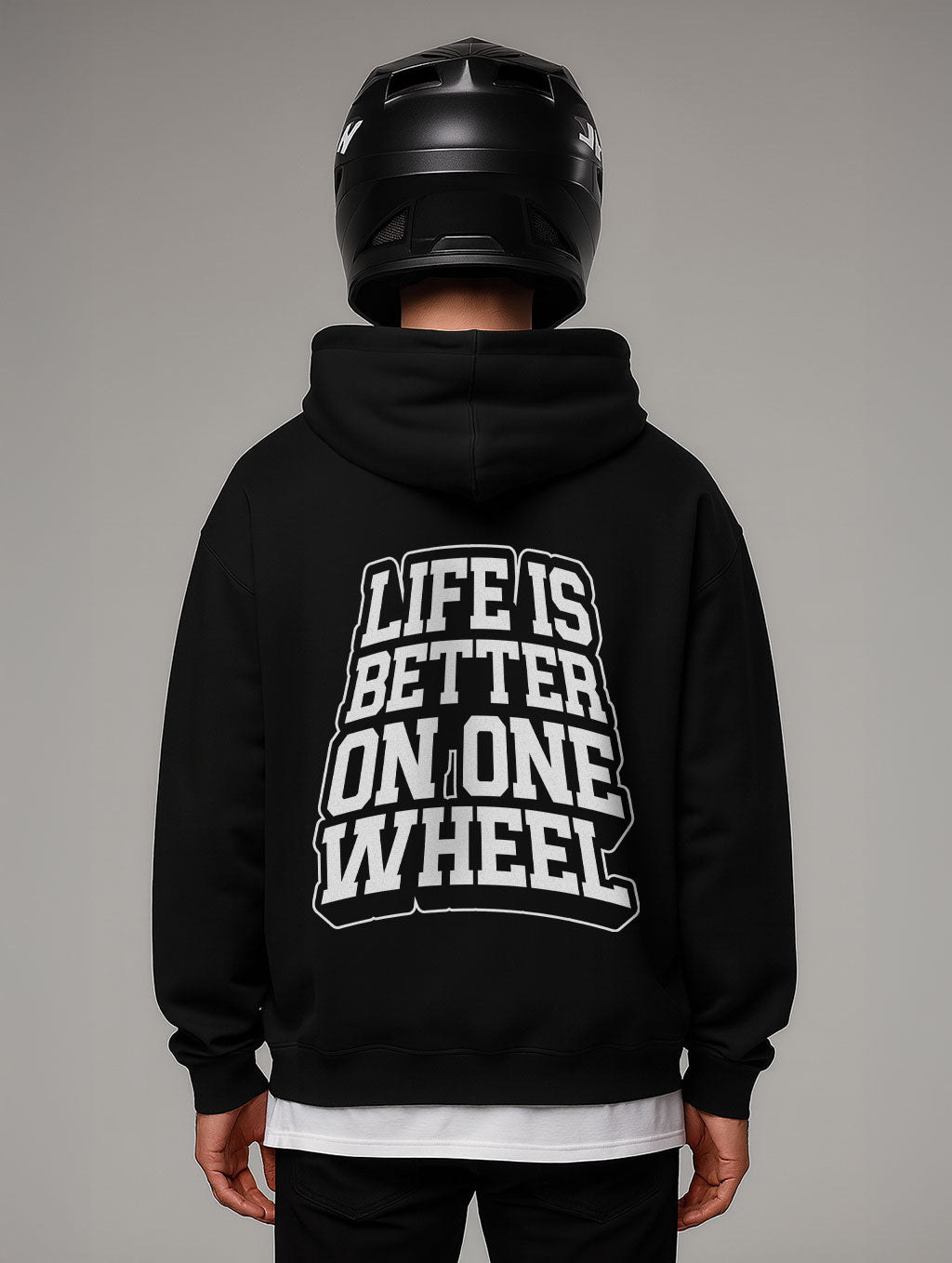 Life Is Better On One Wheel Oversize Fit Hoodie