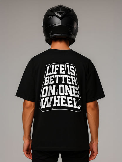 Life Is Better On One Wheel Oversize Fit Shirt