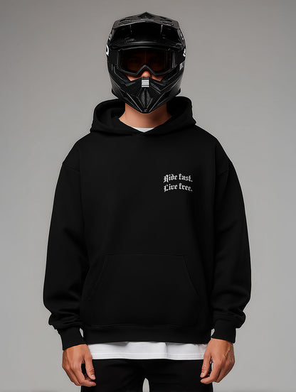 Bikelife Oversize Hoodie Weiß