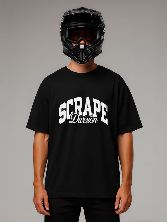 Scarping & Breaking Hearts Design Oversize Fit T-Shirt