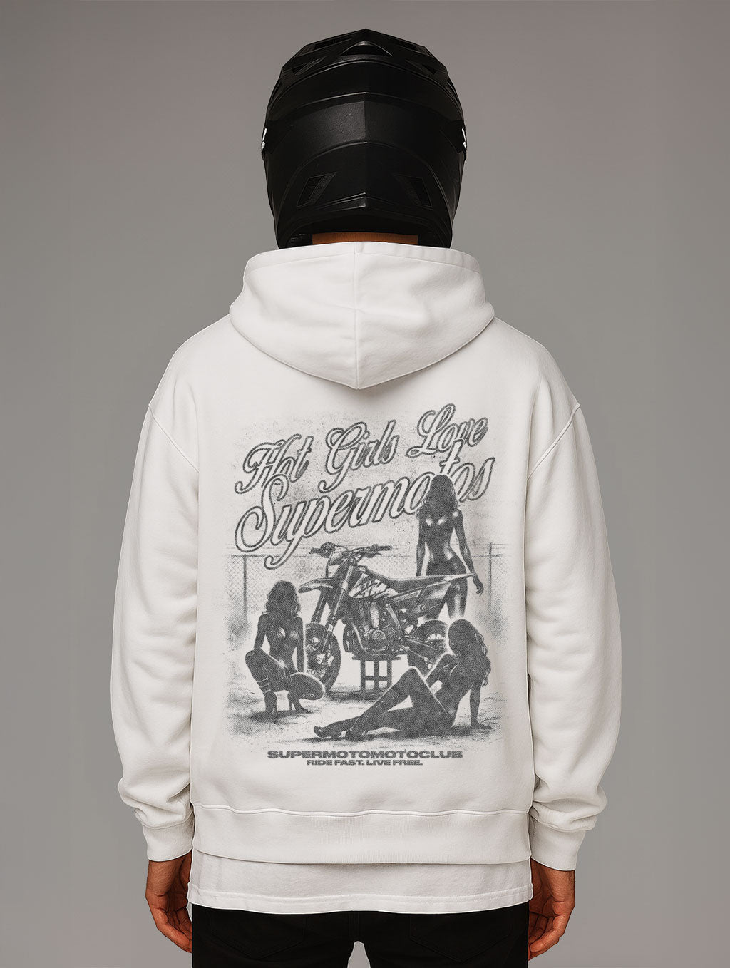 Hot Girls Love Supermoto Oversize Fit Hoodie