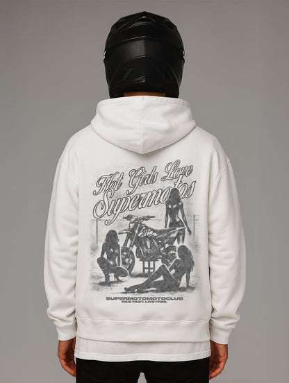 Hot Girls Love Supermoto Oversize Fit Hoodie