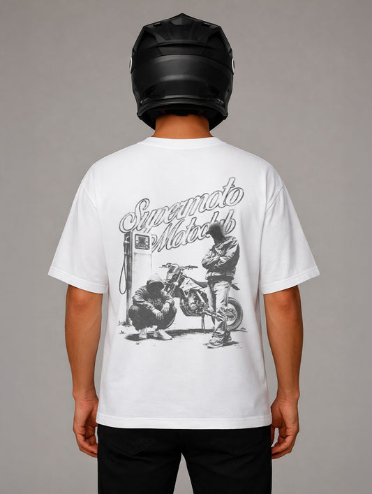 Supermoto Motoclub Gang Life Oversize Fit T-Shirt