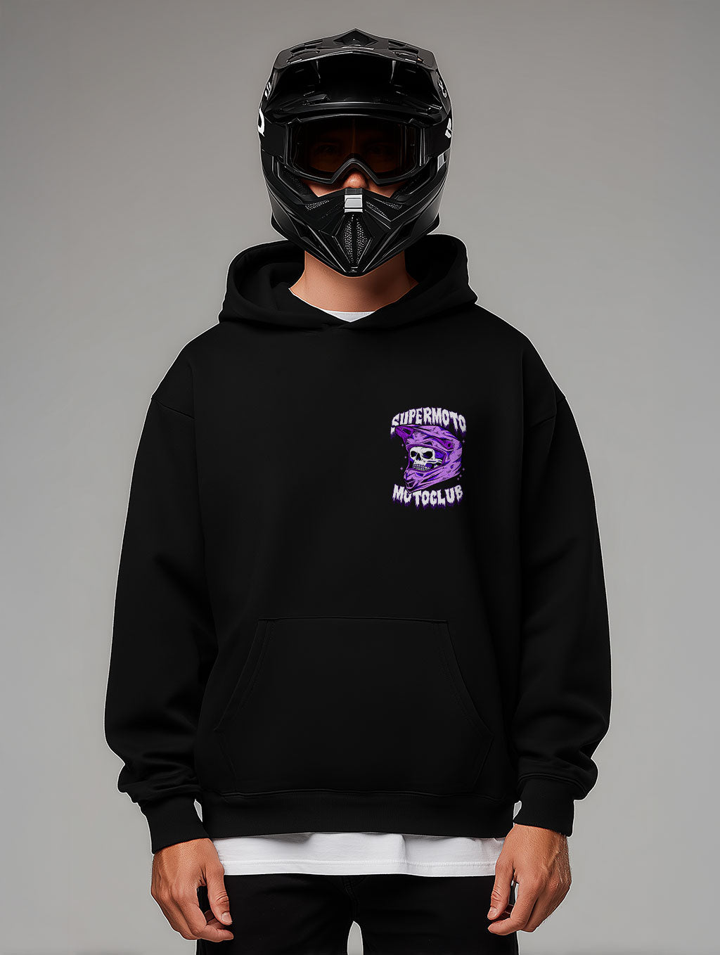 Oversized Hoodie SMMC Skull Design