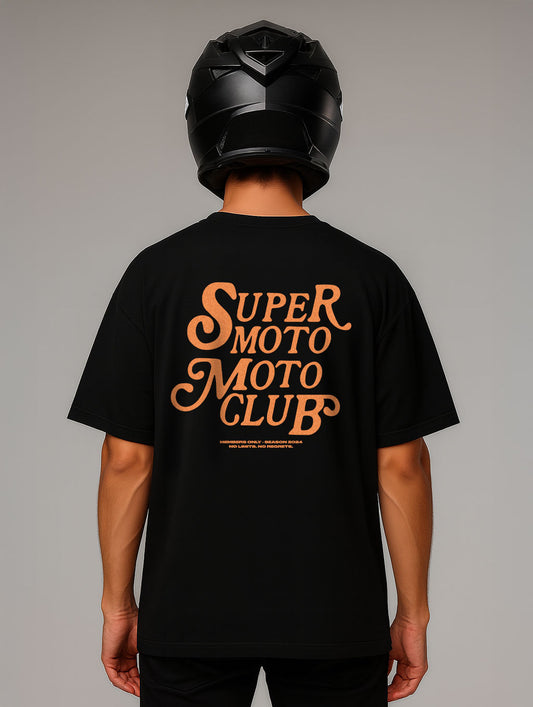 SMMC Orange Vintage Design Oversize Shirt