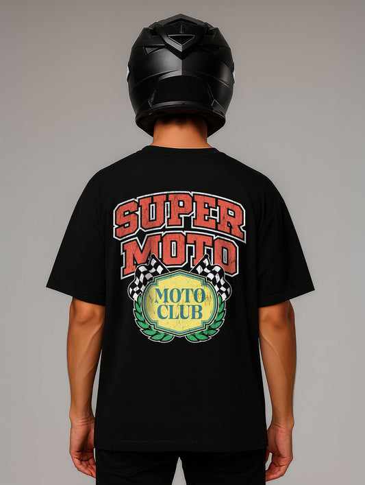 Vintage Racing Design Oversize Fit T-Shirt