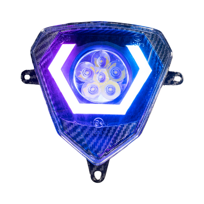 Hexbeam headlight RGB for Beta models