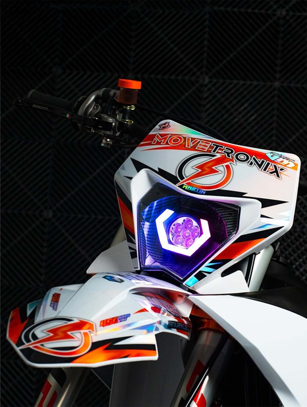 Hexbeam Carbon Scheinwerfer RGB LED für KTM 2024 Tuning Licht