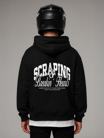 Scraping & Breaking Hearts Oversize Fit Hoodie