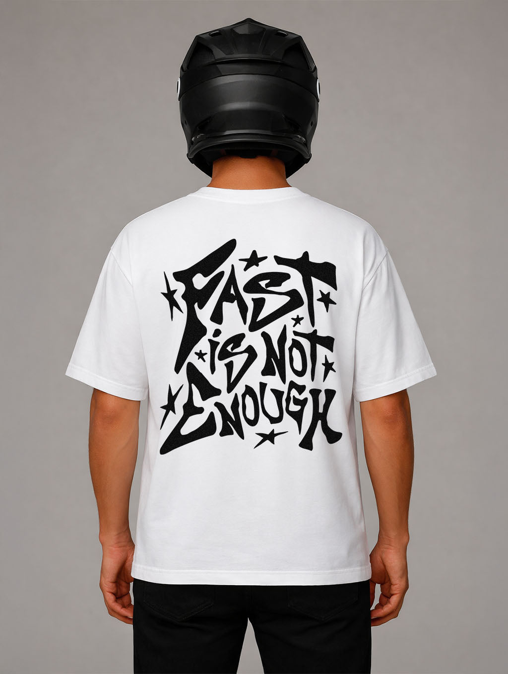 Oversize Shirt "Fast is not enough"