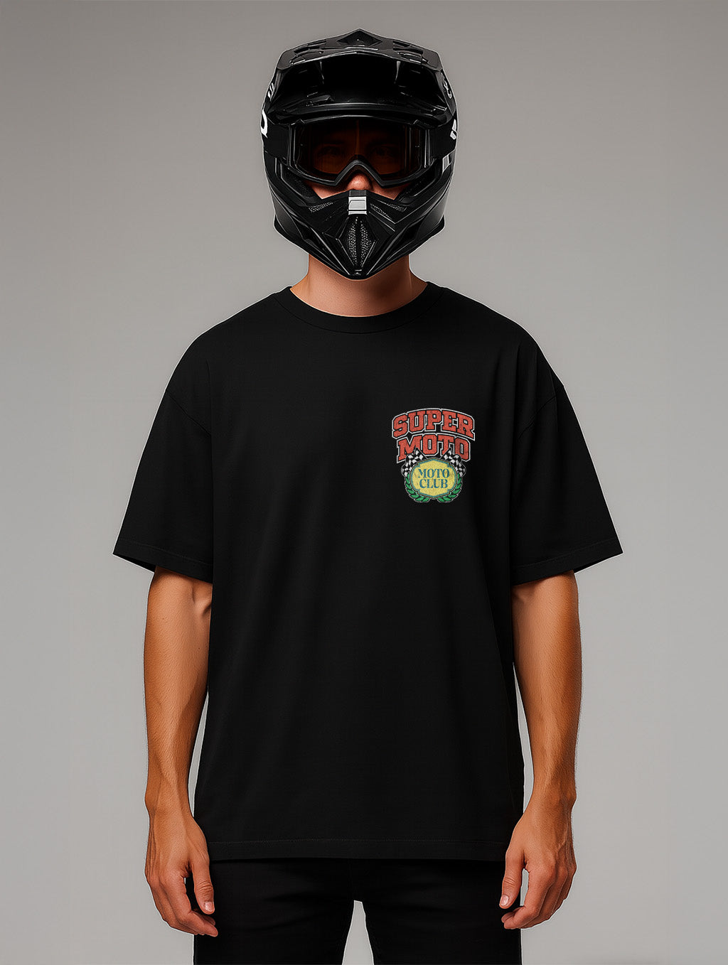 Vintage Racing Design Oversize Fit T-Shirt