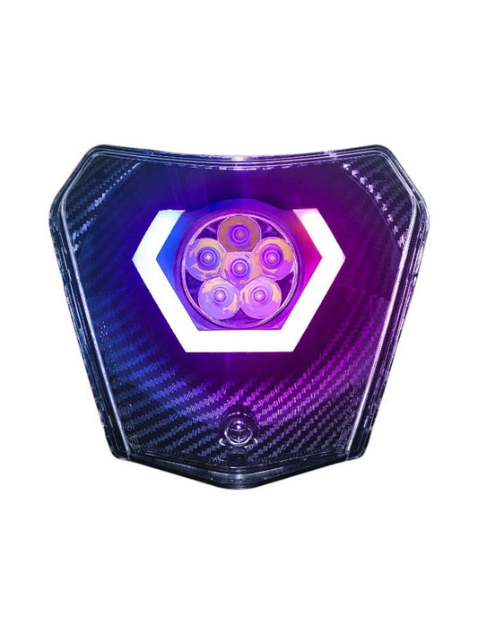 Hexbeam Carbon Scheinwerfer RGB LED für KTM Tuning Licht