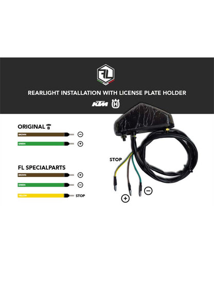 FL Specialparts - Kennzeichenhalter (Klappbar) für KTM Modelle