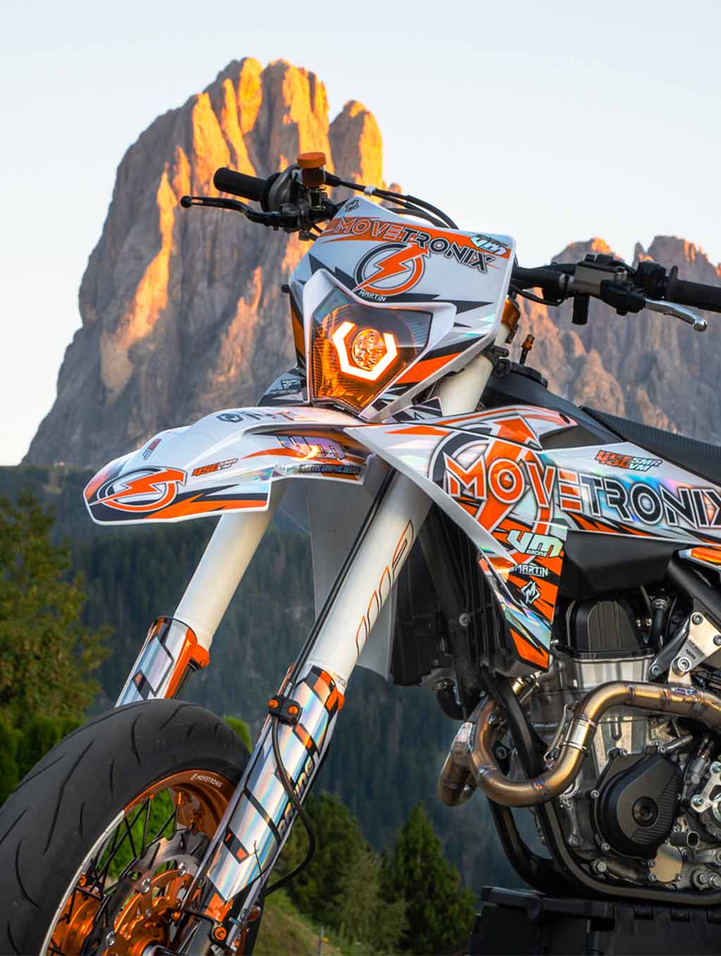 Hexbeam Scheinwerfer RGB LED für KTM Tuning Licht Motorrad